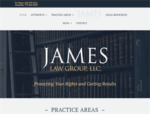 Tablet Screenshot of jameslawgroup.net